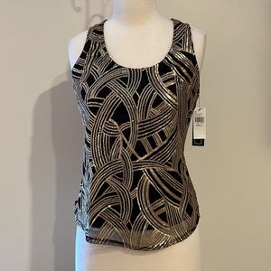 AVAILABLE!! Black/ gold 2 layer top!